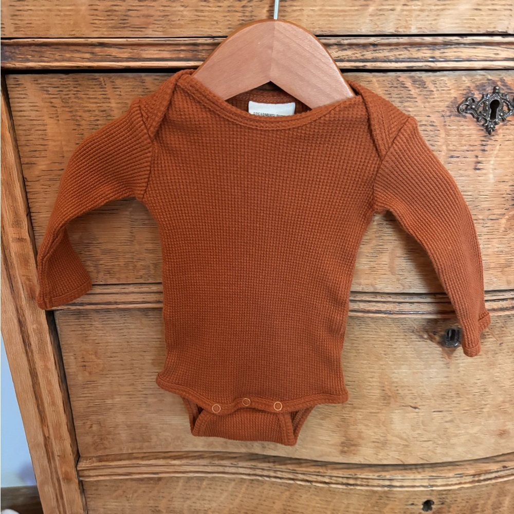 SpearmintLOVE Waffle Knit Onesie